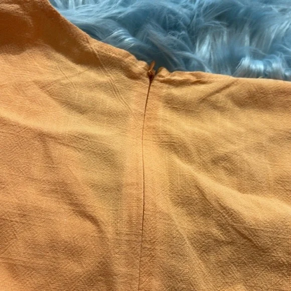 Lulus Tie Front Cutout Orange Midi Dress sz S - Picture 10 of 11